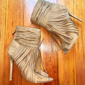 Fringe booties